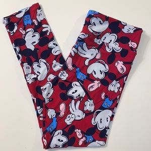 LuLaRoe Leggings. Disney. Mickey. TC. Size 12-18. NWT.
